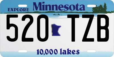 MN license plate 520TZB