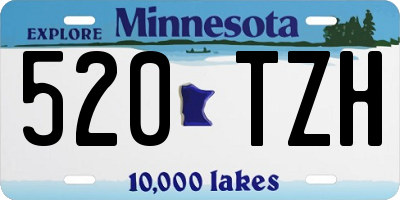 MN license plate 520TZH
