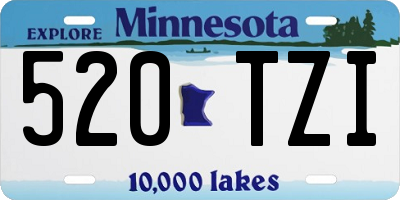 MN license plate 520TZI