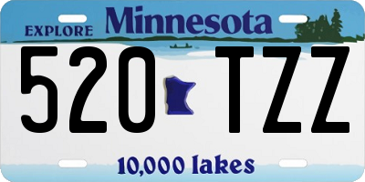 MN license plate 520TZZ