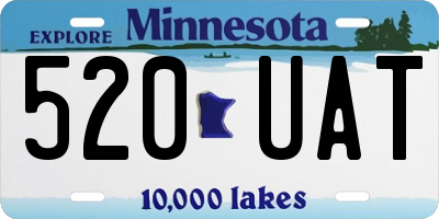 MN license plate 520UAT