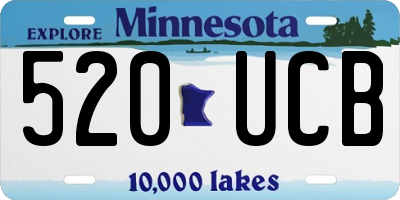 MN license plate 520UCB