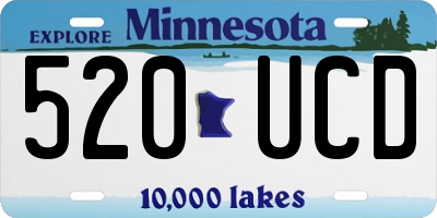 MN license plate 520UCD