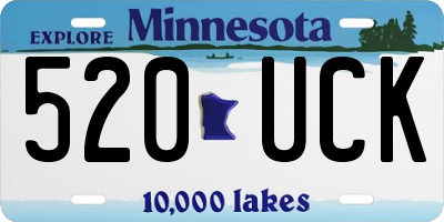 MN license plate 520UCK