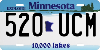 MN license plate 520UCM