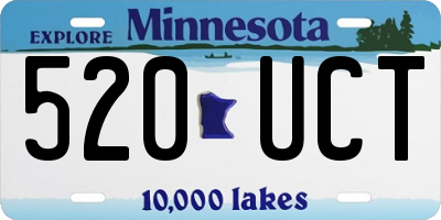 MN license plate 520UCT