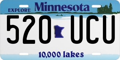 MN license plate 520UCU