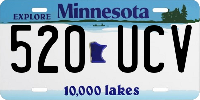 MN license plate 520UCV