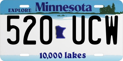 MN license plate 520UCW