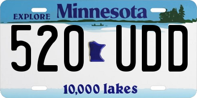 MN license plate 520UDD