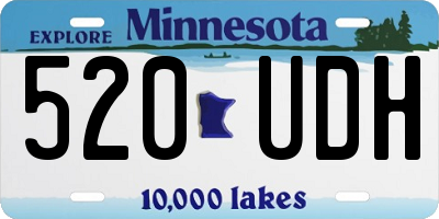 MN license plate 520UDH