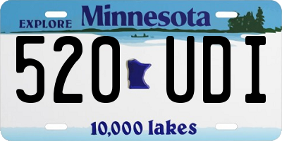 MN license plate 520UDI
