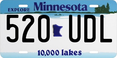 MN license plate 520UDL