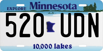 MN license plate 520UDN