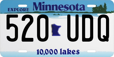 MN license plate 520UDQ