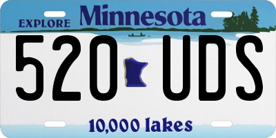 MN license plate 520UDS