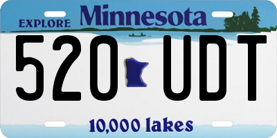 MN license plate 520UDT