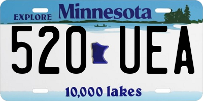 MN license plate 520UEA