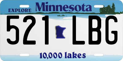 MN license plate 521LBG
