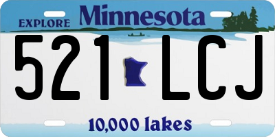 MN license plate 521LCJ