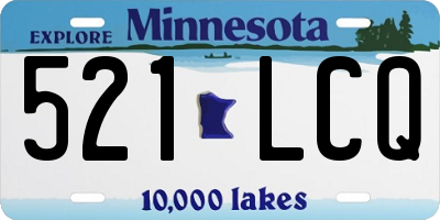 MN license plate 521LCQ