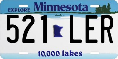 MN license plate 521LER