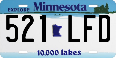 MN license plate 521LFD
