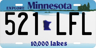 MN license plate 521LFL