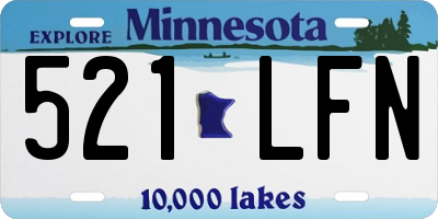 MN license plate 521LFN