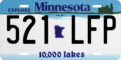 MN license plate 521LFP