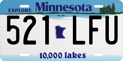 MN license plate 521LFU
