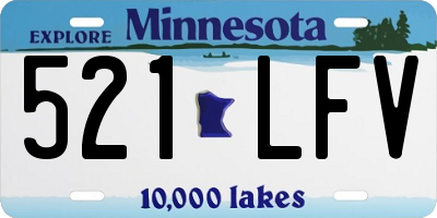 MN license plate 521LFV