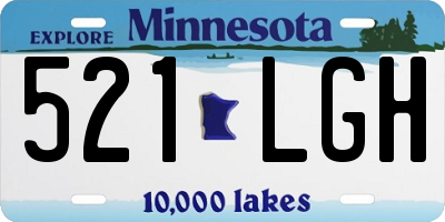 MN license plate 521LGH