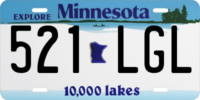 MN license plate 521LGL