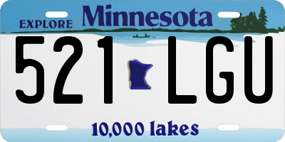 MN license plate 521LGU