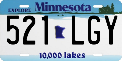 MN license plate 521LGY