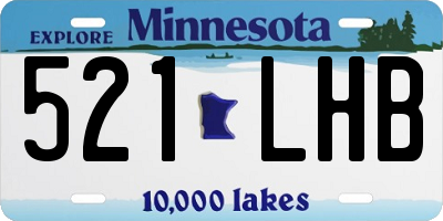 MN license plate 521LHB