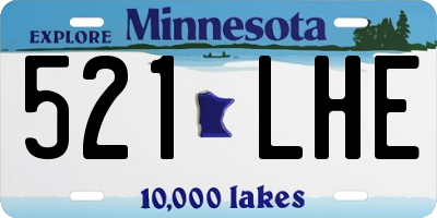 MN license plate 521LHE