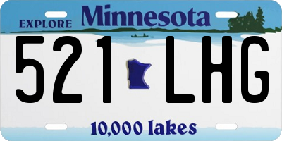 MN license plate 521LHG