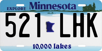 MN license plate 521LHK