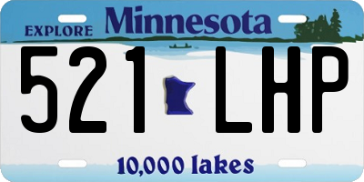 MN license plate 521LHP