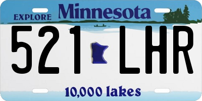 MN license plate 521LHR