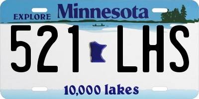 MN license plate 521LHS