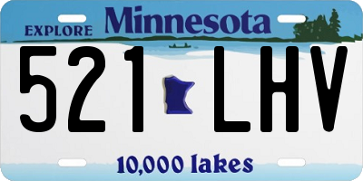 MN license plate 521LHV