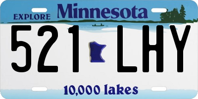MN license plate 521LHY