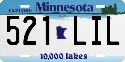 MN license plate 521LIL