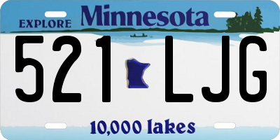 MN license plate 521LJG