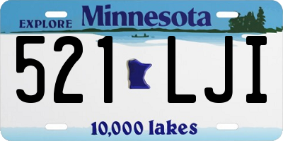 MN license plate 521LJI