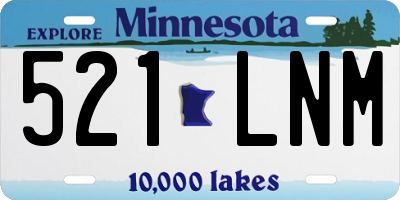 MN license plate 521LNM