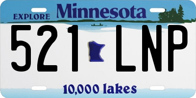MN license plate 521LNP